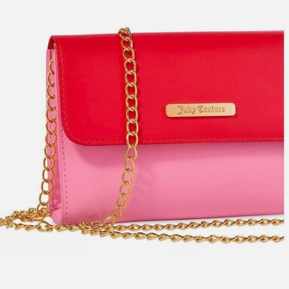 Juicy Couture- Pink and Red Crossbody Bag and unboxed Oui mini fragrance - Picture 3 of 7